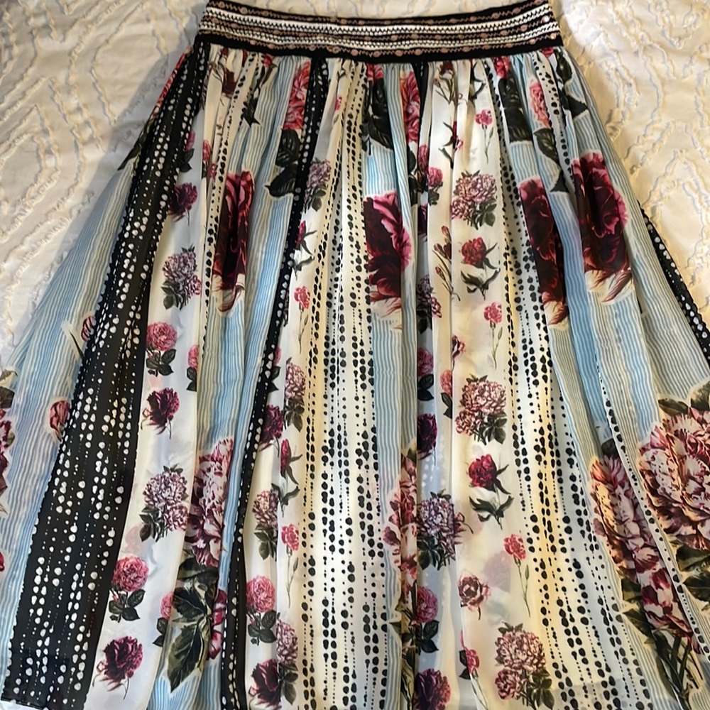 Anthropology A line skirt